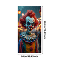 thumbnail image 3 of Colorful Clown Face Banner Carnival Theme Halloween Decoration for Party Fun Celebration Event, 3 of 9