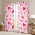 thumbnail image 2 of Erosebridal Bow Knot Pattern Curtains for Living Room,Cartoon Bow Bowknot Blackout Curtains Set of 2(38x54),Fairy Tale Curtains and Drapes(38x54) For Teens,Lightweight Bedroom Decorative, 2 of 6