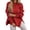 Red, variant on Sweater for Women Cozy Sweaters for Women Oversized Knit Sweater Long Sleeve Half Turtleneck Pullover Side Slit Casual Warm Soft Loose Top