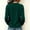 Green v neck knit top women a1, variant on thefmos Women's V Neck Knit Pullover Top Solid Color Long Sleeve Casual Loose Fit Sweater Fashion Fall Winter Outfit, Black L