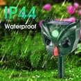 1pack Ultrasonic Animal Repeller Outdoor Waterproof Solar Animal