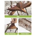 thumbnail image 4 of Texas Star Grey Wooden Bar Stool Covers Set of 6, Farmhouse Berry Countryside Stretch Washable Bar Chair Covers with Backs, Removable Pub Counter Height Chair Cover for Kitchen Dining Room Cafe, 4 of 7