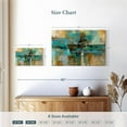 thumbnail image 3 of Elephant Stock Morning Fjord Wall Art - Horizontal Canvas Wall Art - Living Room Wall Decor - Abstract Canvas - Brown And Blue Decor By Silvia Vassileva - 12" x 8", 3 of 4