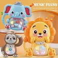 thumbnail image 2 of YOPTOP 2Pcs Interactive Cartoon Animal Keyboard Toy - Multifunctional Light-Up Finger Play Instrument for Early Learning & Fun Made of Durable ABS Material, 2 of 6