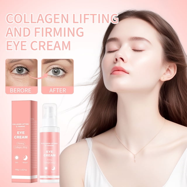 Salud y Belleza, Cuidado Personal, Cremas para el Contorno de Ojos, Brillo de Ojos, Colágenos Crema Reafirmante para el Contorno de Ojos Reafirma y Suaviza el Rostro Reduce Líneas Finas y Arrugas Efec