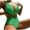 Green, variant on Generic Women 2 Piece Swim Suits High Waisted Sets Sets Textured Deep V Neck Bathing Suits Swimming Swimwear Swimsuit