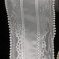 thumbnail image 2 of White Lace Trim Pearl Edged Wired Craft Ribbon 2.5" x 20 Yards, 2 of 2