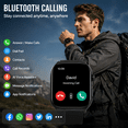 thumbnail image 4 of Memoria Smart Watch Fits for Android and iPhone, 1.95" HD Screen, Bluetooth Calling, IP68 Waterproof Fitness Tracker, 10-Day Battery, 100+ Sports Modes for Outdoor Sports, 4 of 12