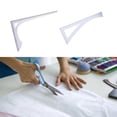 thumbnail image 2 of HONCLL Curved Ruler L Shape Ruler Right Angles Ruler for Sewing Dressmaking Pattern, 2 of 16