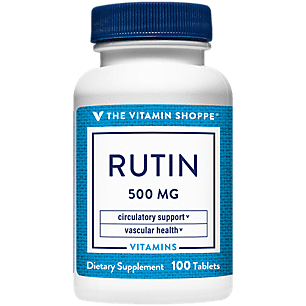 The Vitamin Shoppe Rutin 500MG, Supports Circulation, Supports Vascular Health, Aids in the Absorption of Vitamin C, Once Daily (100 Tablets)