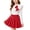 Z17 Red, variant on Mifsaly 2 Piece Skirt Sets for Girls Long Sleeve Ribbed Ruffle Tops with Bowknot and Pleated Skirts Toddler Kids Cute Casual School Fall Winter Outfits