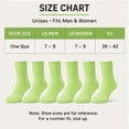 thumbnail image 4 of Comfort Crew Socks 6 Pairs for Women, Soft Breathable Stretch Socks, Non Binding Comfortable Fit for Work, Walking & Everyday Wear, Size 7-9, 4 of 6
