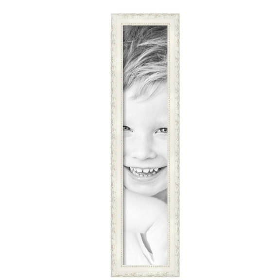 ArtToFrames 6" x 30" Classic White Picture Frame, 6x30 inch White Wood Poster Frame (WOM-5004), Pack