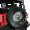 thumbnail image 2 of Lotusprinthandmade Abstract Dandelion Flower Spare Tire Cover Without Backup Camera Hole 6 Sizes (29 in.), 2 of 7