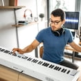 thumbnail image 3 of Gymax 88-Key Full Size Digital Piano Weighted Keyboard w/ Sustain Pedal White, 3 of 10