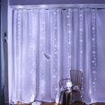 thumbnail image 3 of 300 LED Christmas Curtain Lights with Remote & Timer -(White), 3 of 4