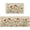 Spring-floral, variant on Ocean Shells Kitchen Rugs and Mat Set of 2, Summer Beach Kitchen Mats for Floor,Coastal Theme Coral Whelks Starfish Sink Mats Home Decor Doormat+Runner Rug