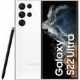 thumbnail image 1 of Refurbished Samsung Galaxy S22 Ultra 5G - 128GB – White – 108MP Quad Rear & 40MP Front Camera - Fully Unlocked Smartphone - Fair Condition, 1 of 14