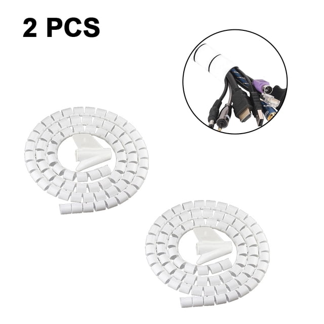 Cabel Wire Wrap, Spiral PC Cord Management Protective Cable Tube Sleeve Wire