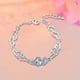 thumbnail image 3 of Pulsera versátil con forma de corazón de melocotón, elaborada con artesanías modernas, elegantes y originales., 3 of 3