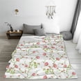 thumbnail image 5 of Fuzoiu Roses Flowers Print Ultra-Soft Micro Fleece Blanket,All Seasons Flannel Throw, Lightweight Blanket for Bed, Sofa, Couch, Movie Night, Camping, and Travel-60"x50", 5 of 7