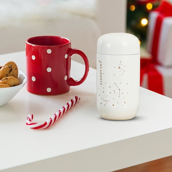 Gnmfd Mini Cute Insulated Cup Portable Water Bottle Thermal Mug, Keep Drinks Hot Cold, Leak Proof for Travel Office Picnic Daily Use Gift Present