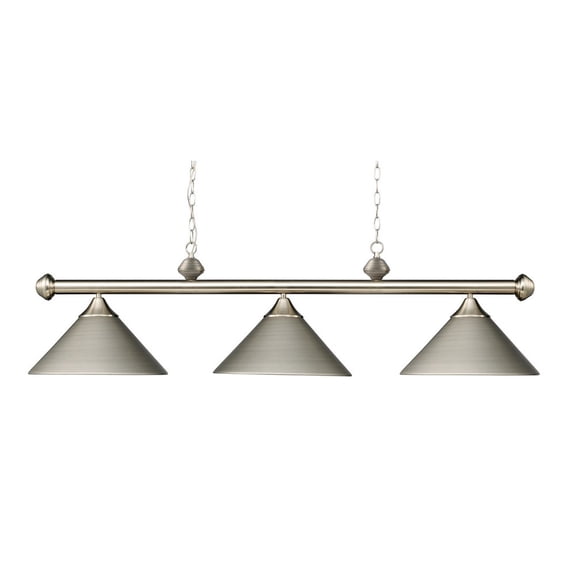 ELK Lighting 168-SN Casual Traditions 3 Light LED Billiard-Island in Satin Nickel