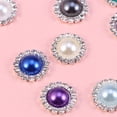 thumbnail image 2 of Shisuyan Elegant Design Rhinestone Buttons Round Shape Diy Jewelry Making 20Pcs, 2 of 8