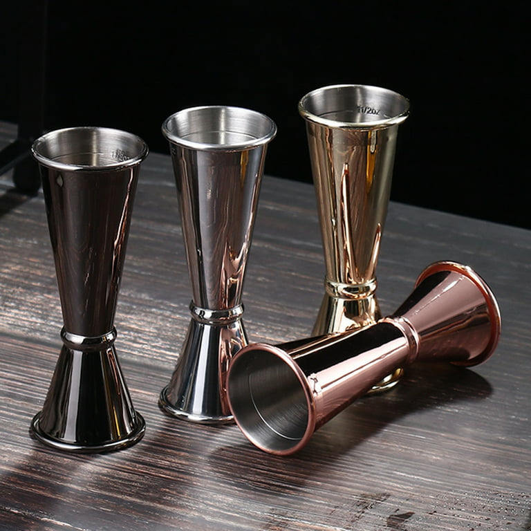 Accurate Homemade Wide Mouth Stainless Steel Cocktail Measuring Double Head  Measuring Cup for Bartenders Gold Plated U Shaped