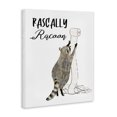thumbnail image 2 of Stupell Industries Eclectic Rascally Racoon Toilet Paper Canvas Art, 16 x 20, by Victoria Barnes, 2 of 7