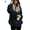 Navy, variant on Deago Women's Oversized Fuzzy Casual Loose Sweatshirt Pullover Hoodies Long Sleeve Sweater with Pockets Outwear M-3XL