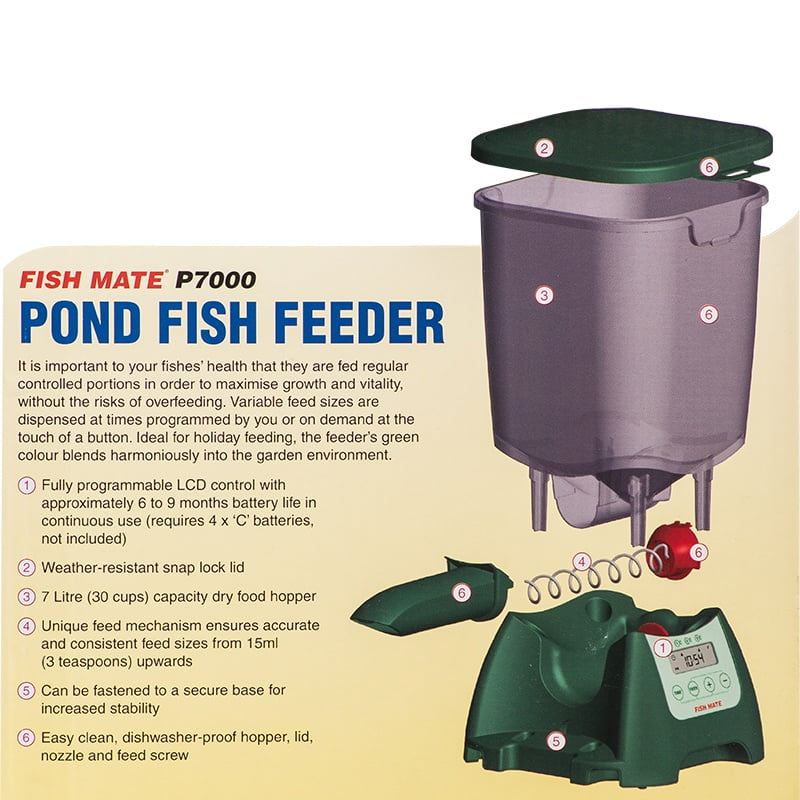 Fish Mate P7000 Pond Fish Feeder Pet Supplies X Current Com Sg