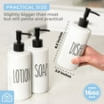 thumbnail image 6 of Porcelain 16oz Mix & Match Dispenser Bottles, 6 of 7