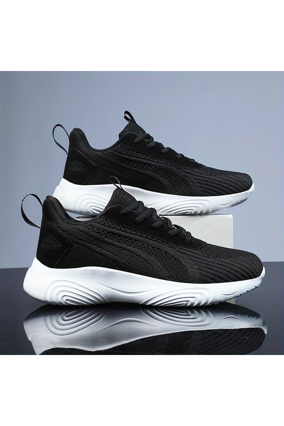 Height Increase Shoes, Men's & Unisex Platform Sneakers with 8cm Lift, Breathable Running Sneakers with PVC Sole, Easy Lace-Up Design, Suitable for Gym, Daily Wear, All-Season Use
