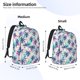 thumbnail image 2 of Easygdp Palm Leaves Mochila de Lona Resistente para Laptop, Compatible con Laptops de 15 a 17 pulgadas, Ideal para Escuela, Trabajo y Viajes-Small, 2 of 5