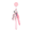 Pink, variant on 5 Pcs Macaron Color Nurse Pen Set Badge Reels Holder Accessories Mini Retractable Badge Clip Ball Pen Folding Scissors Keychain for Doctor