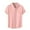 Pink, variant on Button Down Short Sleeve Shirts for Men Summer Casual Solid Cotton Linen Lapel Neck Beach Shirts Black XL
