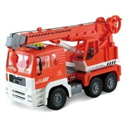PlayWorld Toolbench Time! Friction Powered Construction Crane Truck Toy