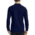 thumbnail image 4 of MoFiz Men's Quick Dry Golf Polo 1/4-Zip Long Sleeve Athletic Shirt, 4 of 7