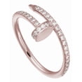 thumbnail image 1 of Anillo en forma de clavo con brillos rosado de oro laminado, 1 of 8