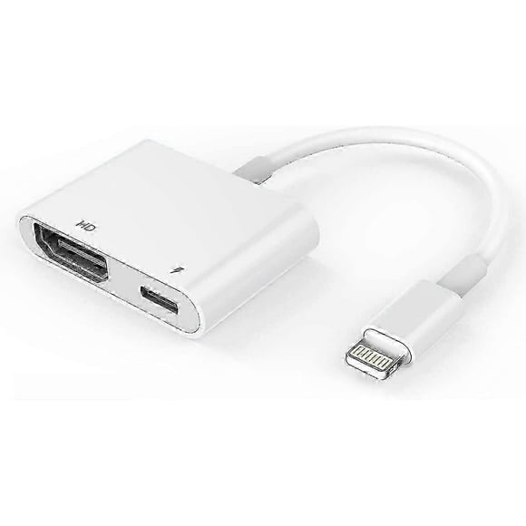 HDMI Adapter 1080p Lightning Digital Av Sync Screen for iPhone 10 iPhone & Ipad.