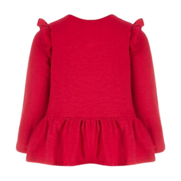 First Impressions Baby Girls Flutter Tunic - Ever Red 3-6 Months