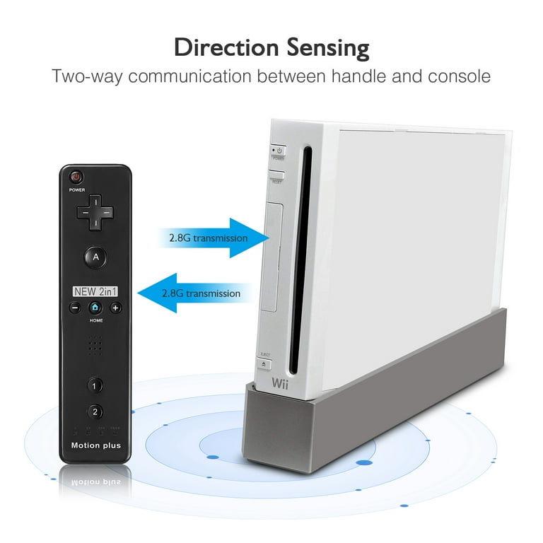 BEYGORM 2 Packs Wii Remote Controller, Motion Plus Built-in