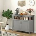 thumbnail image 4 of Costway Buffet de Cuisine avec 2 Portes Gris, 4 of 10
