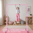 thumbnail image 3 of Primy 230LBS Gymnastics Bar for Kids, 39~61in Adjustable Height Steel Gymnastic Horizontal Bars, Stable Gymnastics Equipment Junior Training Bar for Home Using for Children, 3 of 9