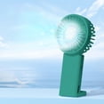 thumbnail image 1 of Ventilador de techo, mini ventilador portátil de mano, transparente, pequeño, ajustable, recargable por USB, 3 velocidades, potente ventilador de pestañas para mujeres y hombres con estilo, para inter, 1 of 6