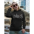 thumbnail image 2 of Paris Slogan  Women Hoodie, Female Small, 2 of 4