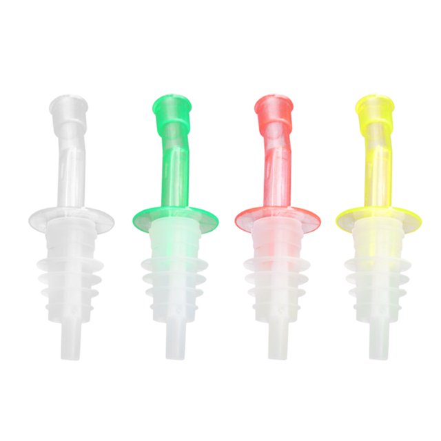 Naiovety Tapón de botella de vino, salsa de soja, vertedor de líquido de flujo de plástico, dispensador de bebidas y cócteles, herramientas de Bar Cocina y Comedor 4 piezas Naiovety HA003233-03B
