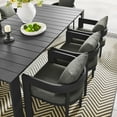 thumbnail image 5 of Modway Tahoe Aluminum Outdoor 9-Piece Patio Dining Set in Gray Charcoal, 5 of 6