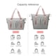thumbnail image 3 of Bolsa De Ejercicios Bolsa De Ejercicios Bolsa de fitness para mujer Bolsa de deporte Oxford de gran capacidad para viajes y natación (gris), 3 of 9